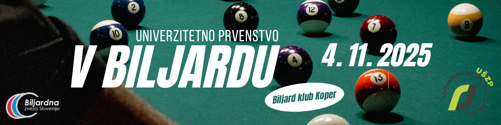 white and orange bold billiard tournament poster google form